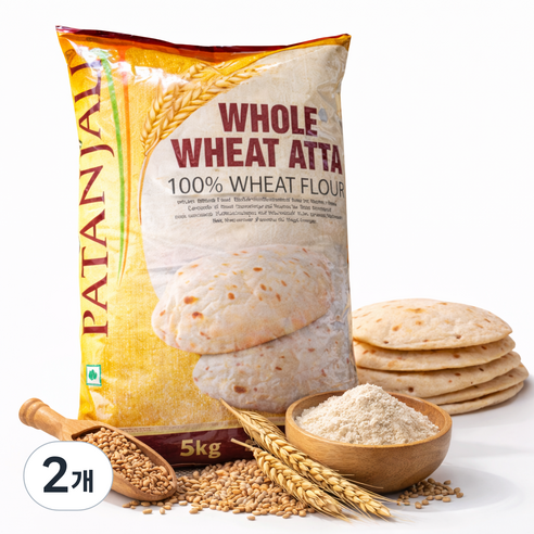 Patanjali WHOLE WHEAT ATTA (통 밀가루)