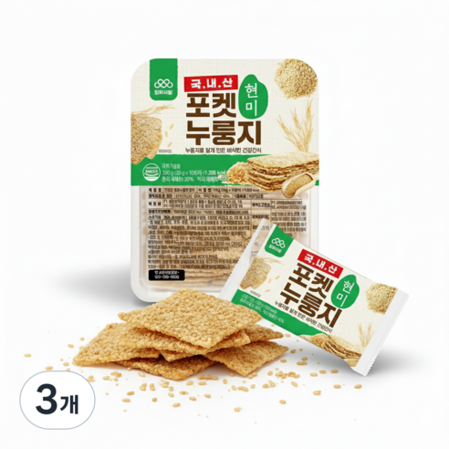 엄마사랑 국내산 포켓 누룽지 현미
