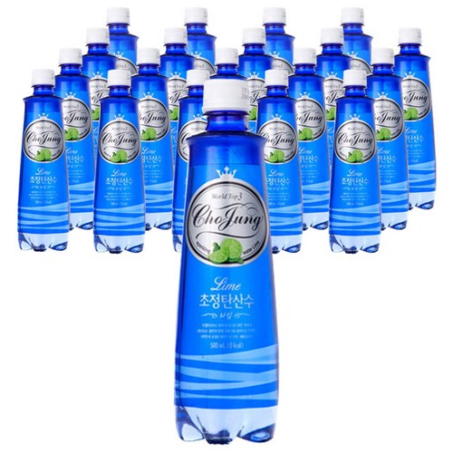 초정탄산수 라임, 500ml, 20개