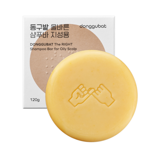 동구밭 올바른 샴푸바 지성용 쑥향, 120g, 1개