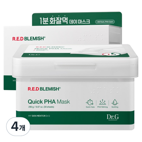 닥터지 레드 블레미쉬 퀵 파하 마스크, 4개, 30개입