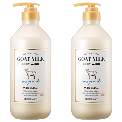 샤워메이트 산양유 바디워시 오리지널, 800ml, 2개