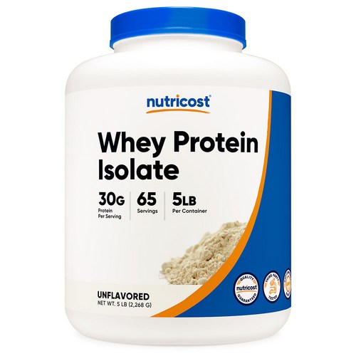 뉴트리코스트 WPI 웨이프로틴 아이솔레이트 맛있는 단백질 보충제 2268g 무맛 1개, 2.268kg, 1개