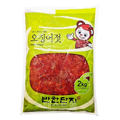 반찬단지 오징어젓(비닐), 2kg, 2개
