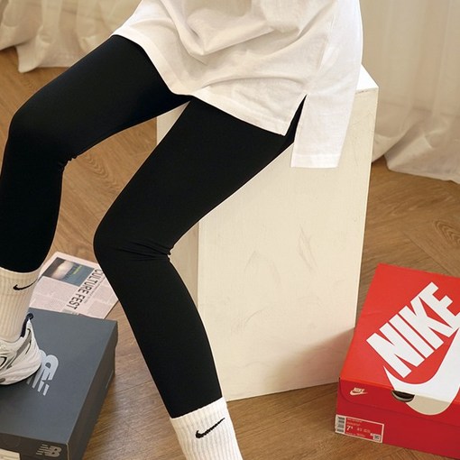 큐티팝 코튼100 리얼 레이어드 반팔 롱 티셔츠 3종