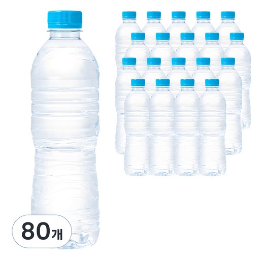 탐사 샘물 500ml 80개 세트로 건강한 수분을 채우세요