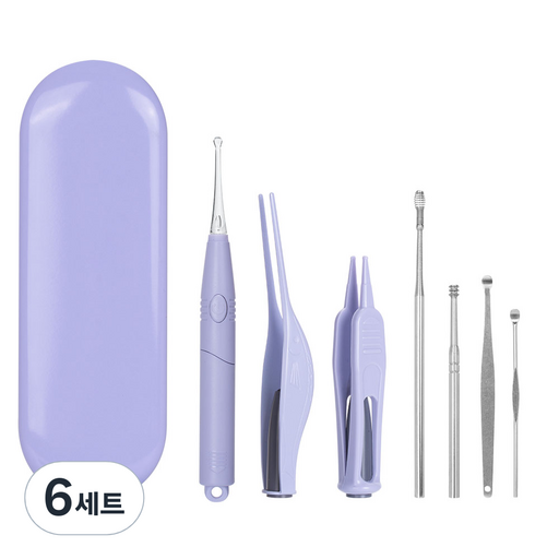 비타할로 LED 이어클리너 퍼플 7종 세트