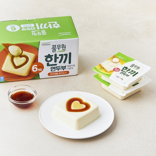풀무원 한끼 연두부 + 오리엔탈 유자 소스