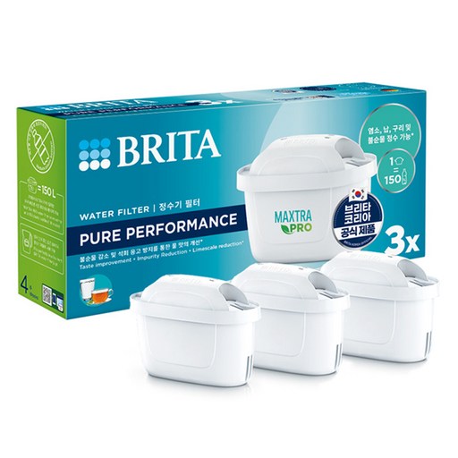 브리타 정수기 필터 막스트라 프로 퓨어 퍼포먼스 3입