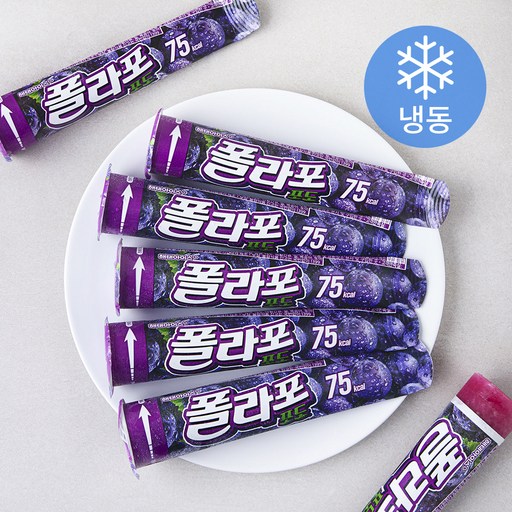 해태아이스 폴라포 포도 (냉동) 120ml 6개
