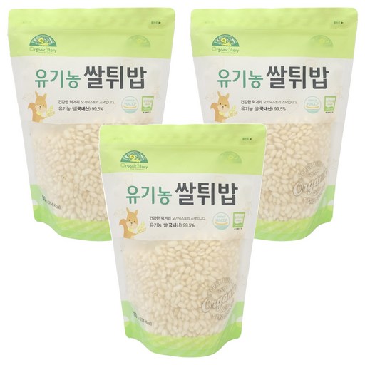 OrganicStory 유아용 유기농 쌀튀밥