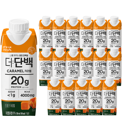 빙그레 tft 더단백 드링크 카라멜 18p 250ml 18개