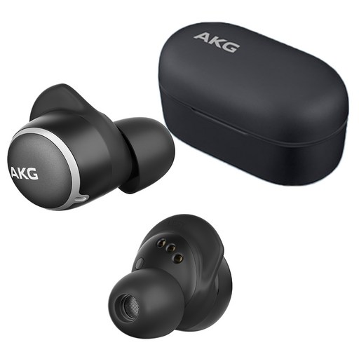 AKG 노이즈캔슬링 풀터치 컨트롤 블루투스 이어폰, AKGN400, 블랙