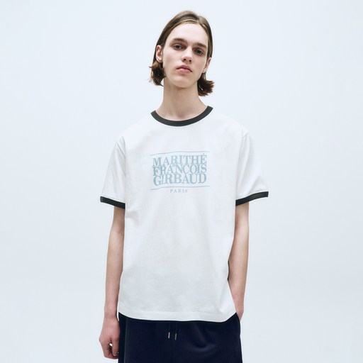 MaritheFrancoisGirbaud 男女通用 CLASSIC LOGO COLOR POINT TEE, White