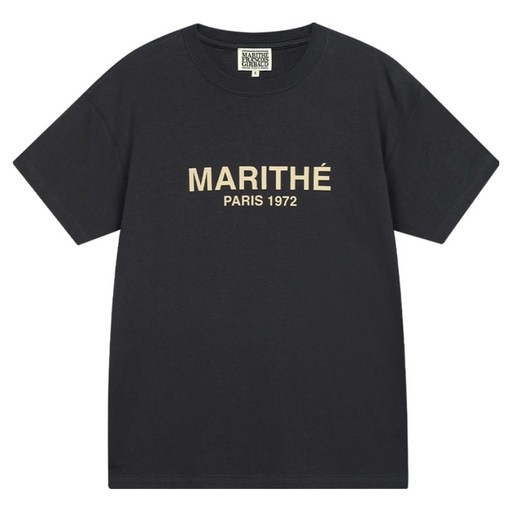 MaritheFrancoisGirbaud 男女通用 REGULAR LOGO T恤, 炭灰色