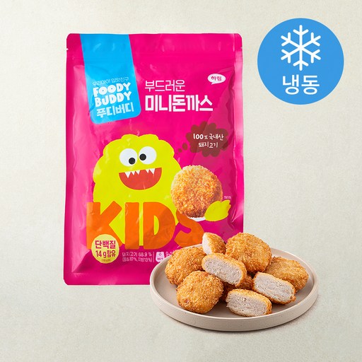 [로켓프레시] 푸디버디 부드러운 미니돈까스 (냉동)