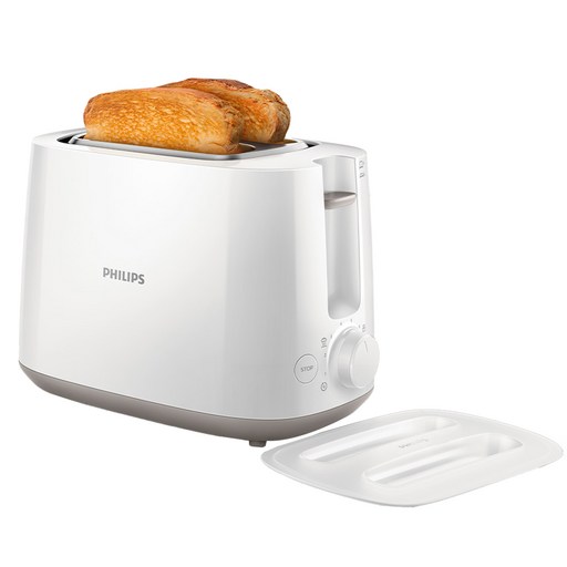 필립스 데일리 콜렉션 토스트기 HD258200, 맛있게 바삭한 토스트를 빵 속까지 완벽하게!