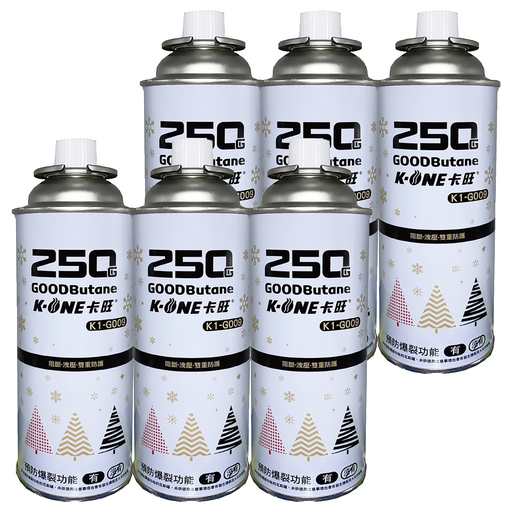 K-ONE 卡旺 卡式瓦斯罐 G009, 1入, 6罐