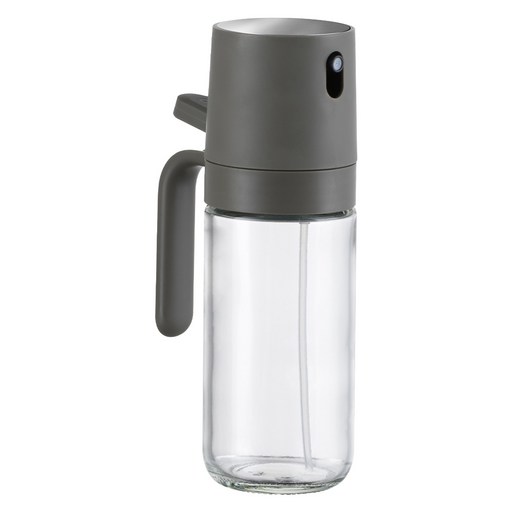 PINMOO 品沐 樂哆滋 高硼矽玻璃噴油壺+不鏽鋼頂蓋 深灰色, 250ml, 1個