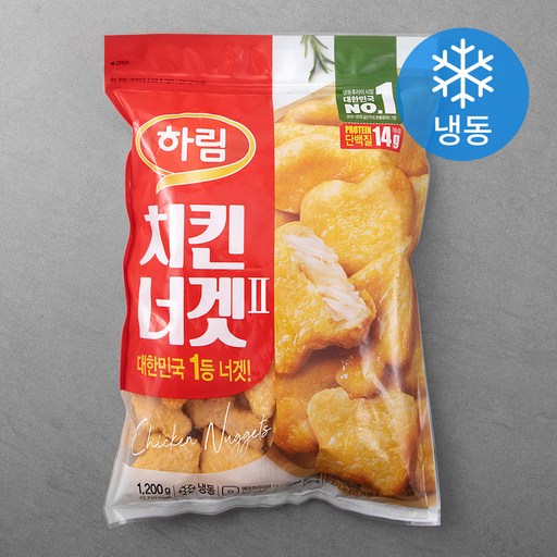 하림 치킨너겟 냉동, 1.2kg, 1개