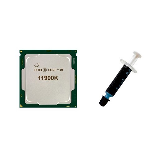컴퓨터 프로세서 i9 11900 열 그리스 포함 인텔 코어 CPU 11 세대 11900K 11900F 페이스트 HD750 GPU, [03] i9 11900K Grease