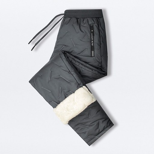 남성 겨울 패딩 바지 방한 밴딩 캐주얼 기모 퐁듀 팬츠