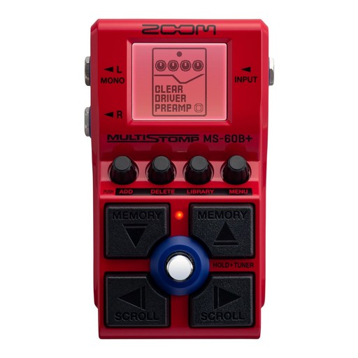 ZOOM MS-60B Plus 베이스 멀티 이펙터 100종 이상의 이펙트＆앰프 탑재