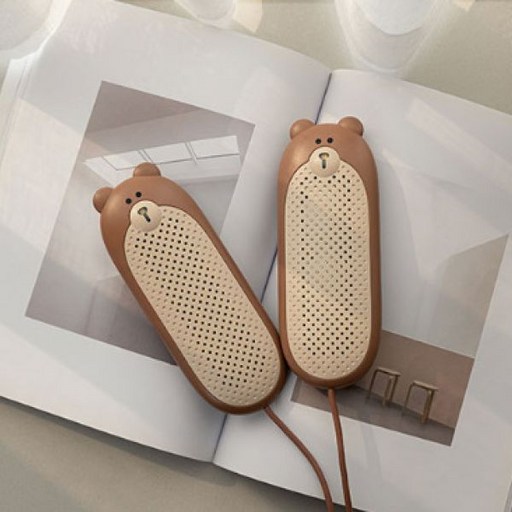 신발건조 살균 슈드레스 발열건조 급속말리기 뽀송이 가정용 스마트 타이밍 살균 휴대용 USB, 브라운