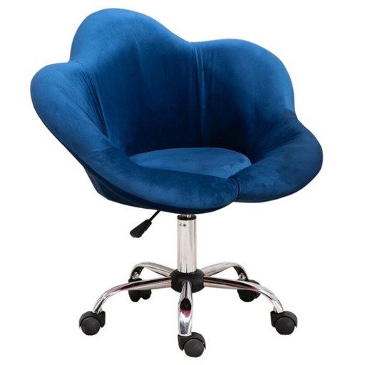 MEIISEO전문 컴퓨터 의자 편안한 사무실 의자 가정용 업무용 의자 고급 회전 의자, Dark blue