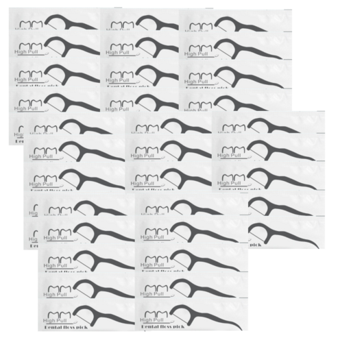 비브랜드 개별 포장 치실 400D 고강도 대용량 500개입