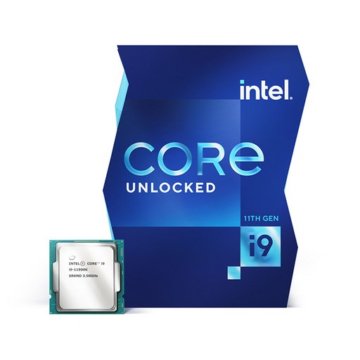 박스 인텔 코어11세대 정품 i9-11900K CPU (로켓레이크,LGA1200,쿨러미포함), 선택하세요
