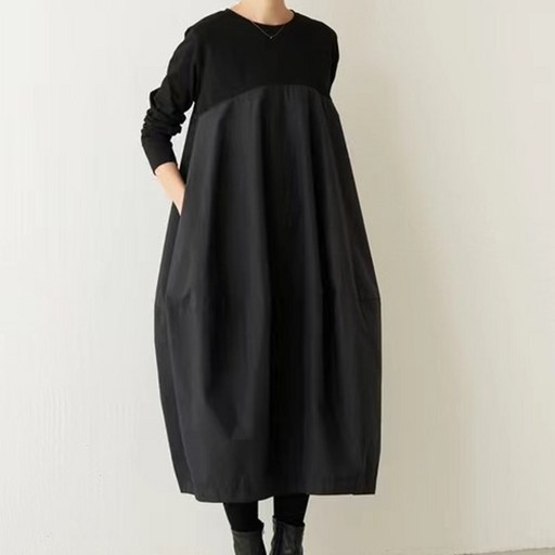 루크 아방핏 코튼 믹스 롱원피스 임부복겸용