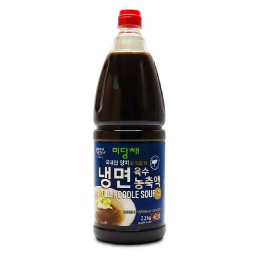 [미담채] 냉면육수 농축액, 2.3kg