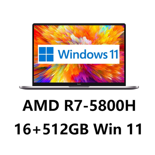 노트북 2021 샤오미 RedmiBook 노트북 Pro15 Ryzen 슈퍼 노트북 274, R7 16G 512G Win11