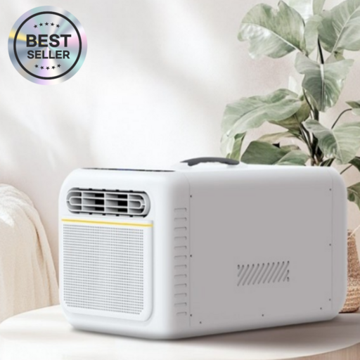 Windia 급속냉각 이동식 캠핑에어컨 차박 휴대용 에어컨 무시동에어컨 고성능 실외기없는 차량용 미니에어컨