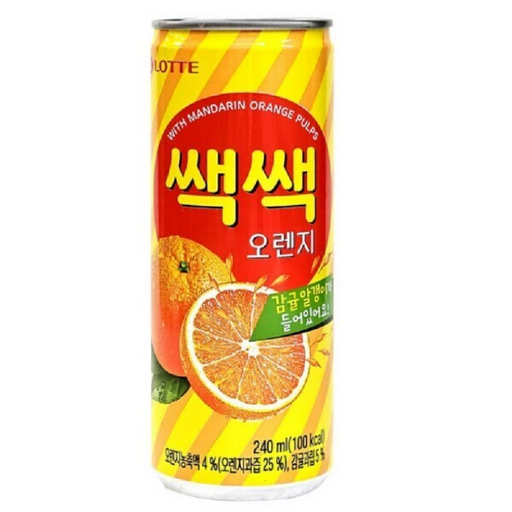 쌕쌕 오렌지 과즙음료 쥬스 오렌지주스 캔음료