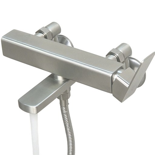 계림요업 욕실 욕조 수전 샤워기 세트 화장실 샤워수전 교체 스텐 무광 KBO1700ST, 1개