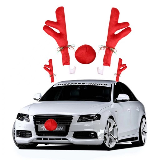 iSefoyo 크리스마스 장식 자동차용 크리스마스 자동차 장식품SDQC5, 타입C