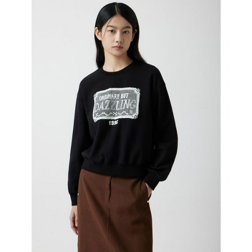 ZOOC 1996 그래픽 맨투맨 BKZ254MSM011