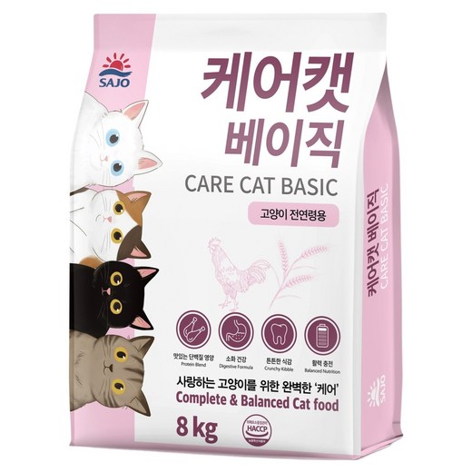 사조동아원 케어캣 베이직 올라이프 사료
