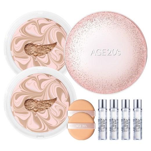 에이지투웨니스 에센스 커버 팩트 12.5g x 2p + 앰플 10ml x 4p