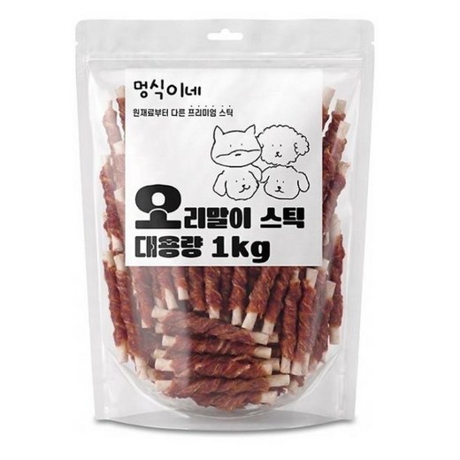 멍식이네 맛있개먹개 대용량 강아지 간식껌
