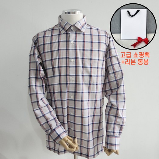 매장정품 닥스 DAKS 남성용 긴팔 캐주얼 데일리 셔츠 남방 쇼핑백 동봉