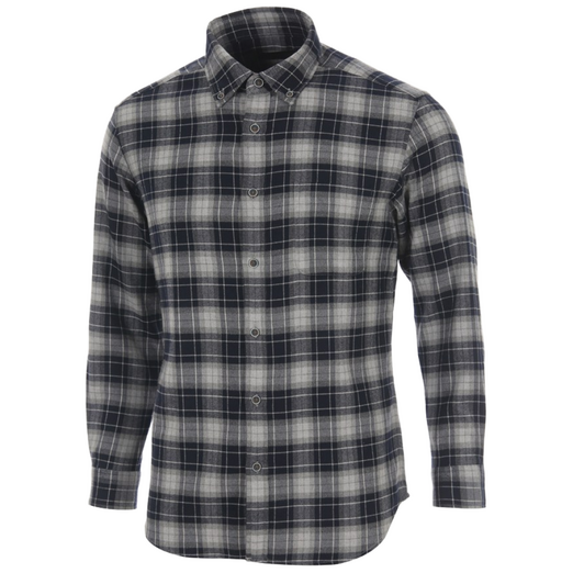 엘르 남성 TR 기모 스판 멜란체크 캐주얼핏 긴팔셔츠 36820