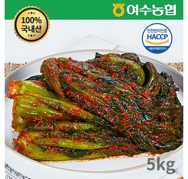 전라도 돌산갓김치: 싱싱한 갓의 향과 깊은 맛의 만남!  입안 가득 퍼지는 행복, 지금 경험하세요!
