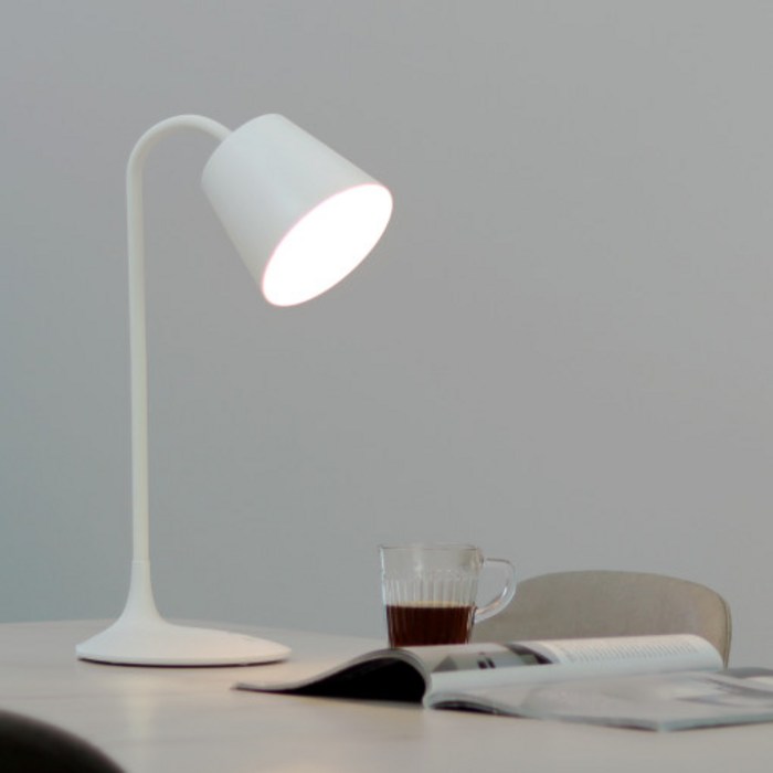 플랜룩스 무선 LED 스탠드 LSV01, 화이트