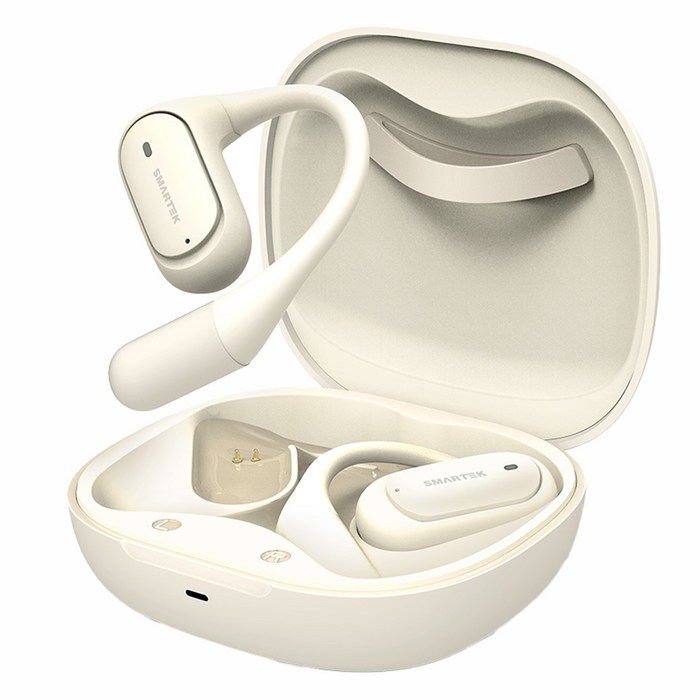 스마텍 오픈형 무선 블루투스 이어셋, STBTEC650, 베이지