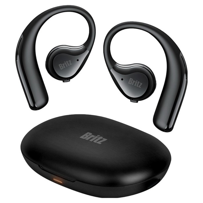 브리츠 오픈형 골전도 블루투스 이어폰, BZM2BONE, 블랙