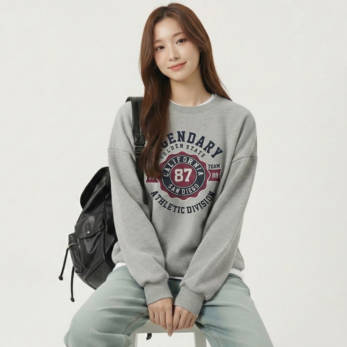 메이첼 레비안 캘리포니아 빈티지 캠퍼스 맨투맨 12385