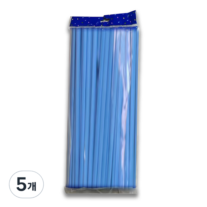 마다꾸미 요술 매직 파티 막대풍선 100p, 매트라이트블루, 5개
